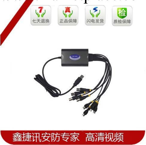 鑫捷訊JIEXUN USB視頻監控卡 筆記本捕捉卡 傢庭監控采集工廠,批發,進口,代購