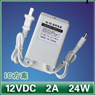 12V2A電源/12V2A監控電源/IC方案/防水電源/包郵/足安/電源適配器工廠,批發,進口,代購