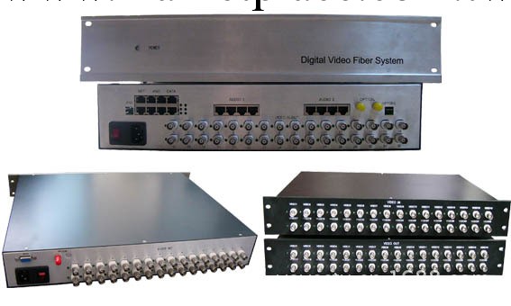 8~64路視頻光端機，單纖可同時傳輸1-64路(正/反/雙向)視頻工廠,批發,進口,代購
