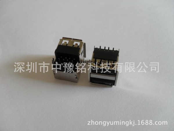 USB-2.0AF90度雙層沉板正向工廠,批發,進口,代購