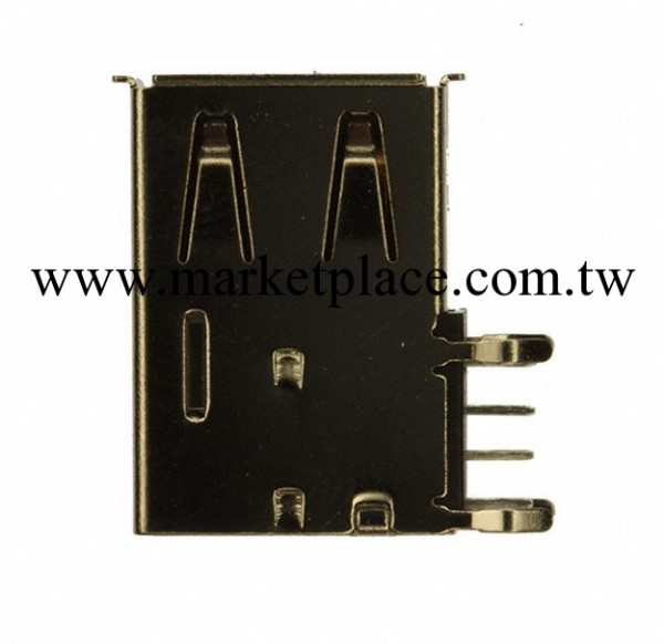 MOLEX原裝 USB 垂直直角反向安裝 A 型連接器 48204-0001工廠,批發,進口,代購