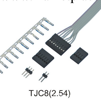 間距2.54mm TJC8系列條形端子線連接器 連接線材線束 UL環保認證工廠,批發,進口,代購