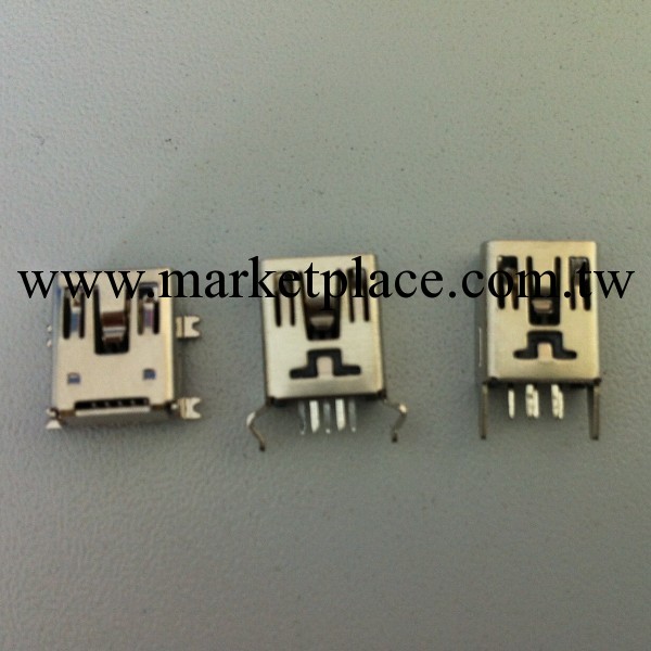 mini USB 5pin 180度 mini全貼母座 mini usb立式直插工廠,批發,進口,代購