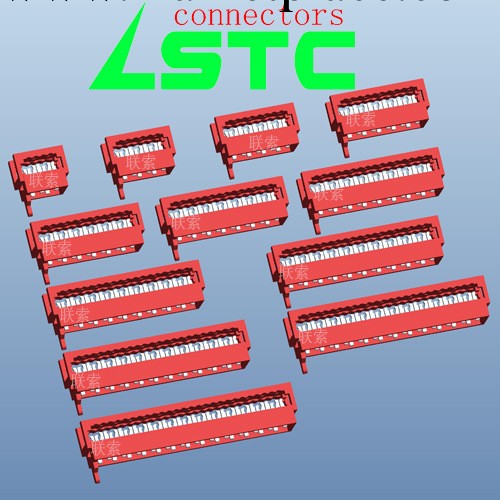 紅色IDC,2.54紅色IDC,AMP215083系列,連接器,配套座子工廠,批發,進口,代購