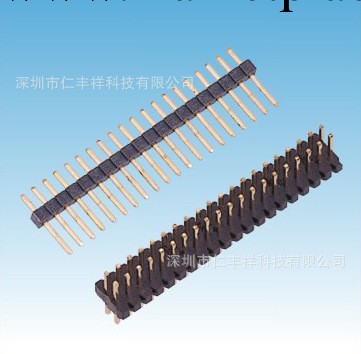 間距1.00mm 排針 單排單塑 180度 40Pin一條可定製工廠,批發,進口,代購