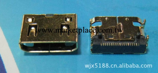 MINI HDMI 母座插板式鍍金工廠,批發,進口,代購
