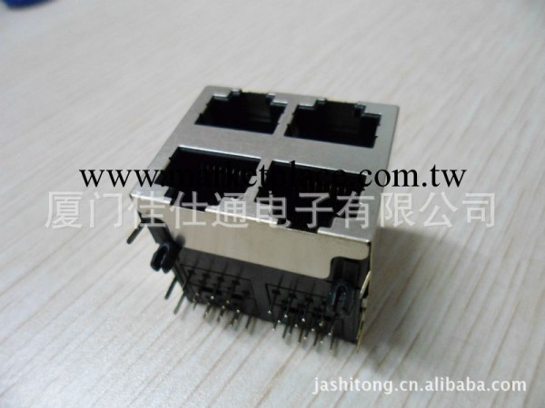 RJ45連接器2*2、2*1、2*4屏蔽工廠,批發,進口,代購