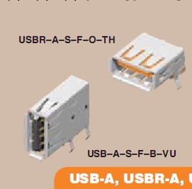 供應SAMTEC/申泰USB-A-S-F-B-VU-RC USB2.0連接器SNGL 原裝正品工廠,批發,進口,代購