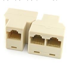 網絡三通頭 網通頭 RJ45網絡三通頭 網線連接器 網線1分2轉接器工廠,批發,進口,代購