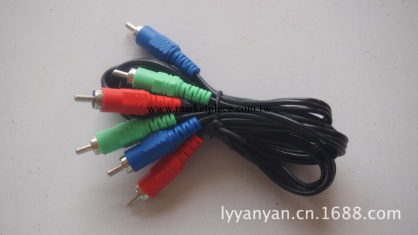 供應分量視頻線 component cable（紅藍綠）/DVD色差線工廠,批發,進口,代購