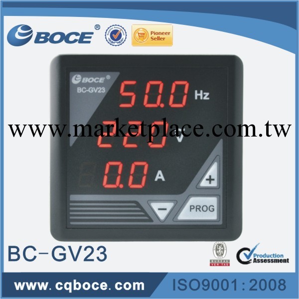 【廠傢直銷】GV23三合一數字/數顯交流電壓表,頻率表,電流表工廠,批發,進口,代購