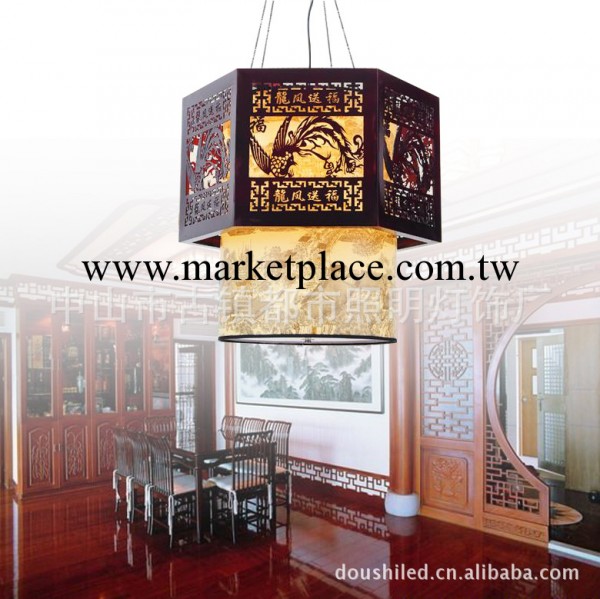 中式古典木質羊皮吊燈酒店燈具會所茶樓餐廳燈過道走廊1166批發・進口・工廠・代買・代購