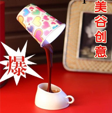 美谷正品直銷 USB電池兩用咖啡燈 創意咖啡燈 咖啡臺燈 倒咖啡燈工廠,批發,進口,代購