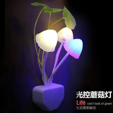 LED阿凡達光控感應夢幻蘑菇小夜燈 插電節能燈工廠,批發,進口,代購