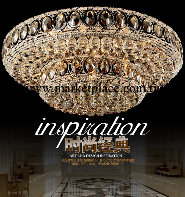 豪華經典傢居，會所，展廳用歐式古典水晶吸頂燈， 帶LED批發・進口・工廠・代買・代購