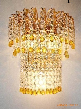 生產銷售 溫馨金色小水晶壁燈 臥室水晶燈 過道壁燈走廊壁燈工廠,批發,進口,代購