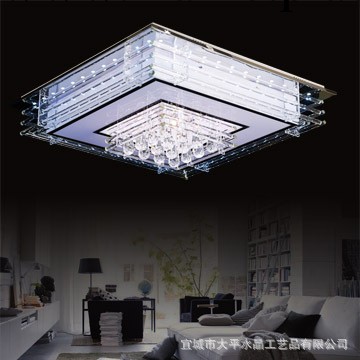 現代簡約LED吸頂燈客廳臥室書房水晶燈飾正方形工廠,批發,進口,代購