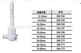 供應日本三豐三點式內徑千分尺  368-166工廠,批發,進口,代購