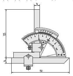 萬能角度尺 測內角40-130度 哈量生產 測量內角 內角度工廠,批發,進口,代購