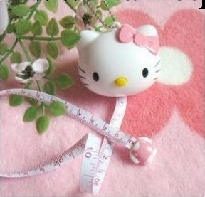 供應 hello kitty可愛自動伸縮卷尺 卡通公仔卷尺 KT貓迷你拉尺工廠,批發,進口,代購