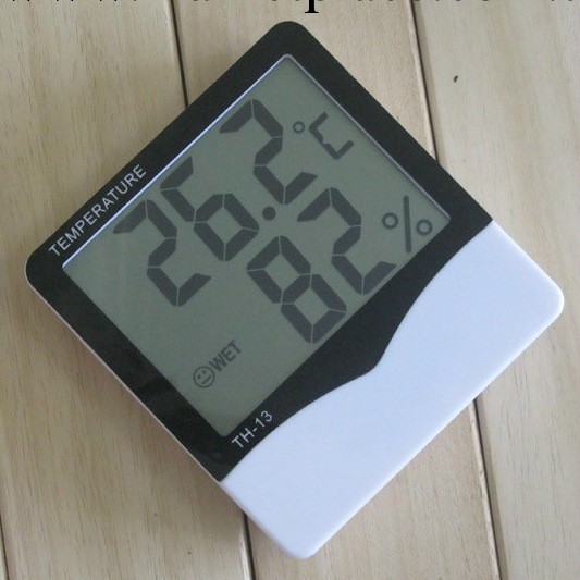 TH-13 大屏幕電子溫濕度計 數字溫濕度計 數顯溫濕度計工廠,批發,進口,代購