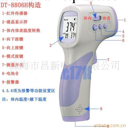 供應非接觸式人體溫度測量機DT-8806H工廠,批發,進口,代購