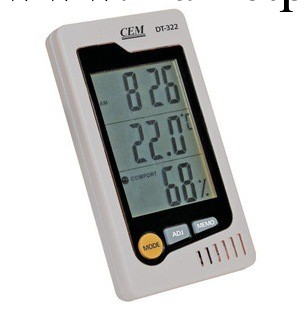 CEM華盛昌DT-322溫濕度表 傢用溫濕度表 多功能溫濕度表 特價促銷工廠,批發,進口,代購