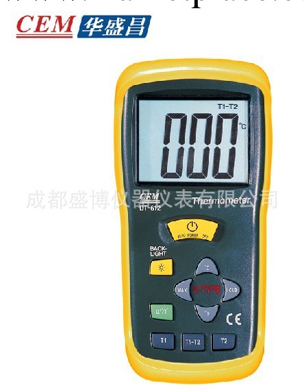 成都CEM華盛昌便攜式高精度數字測溫機 DT-612工廠,批發,進口,代購