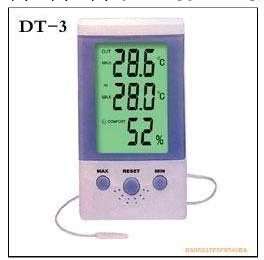 顯示兩處溫度濕度數字溫濕度計上海精創DT-3帶舒適度顯示帶記憶工廠,批發,進口,代購