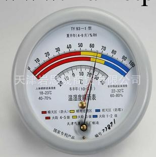 供應天津氣象機器廠TY93-1型毛發晴雨表 溫濕度表  溫濕度計工廠,批發,進口,代購