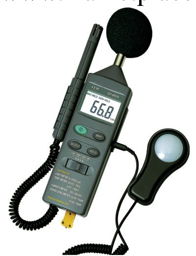 CEM華盛昌DT-8820多功能環境測試機 可測試聲音，光，濕度和溫度工廠,批發,進口,代購