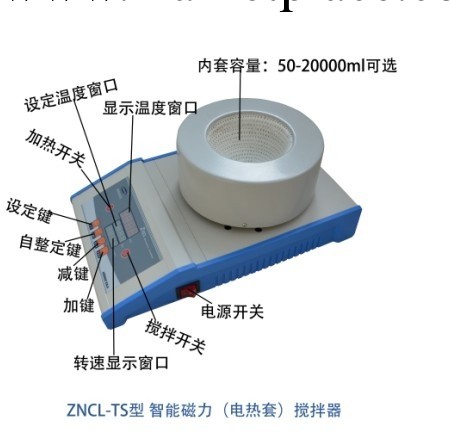 ZNCL-TS型智能數顯磁力（電熱套）攪拌器工廠,批發,進口,代購