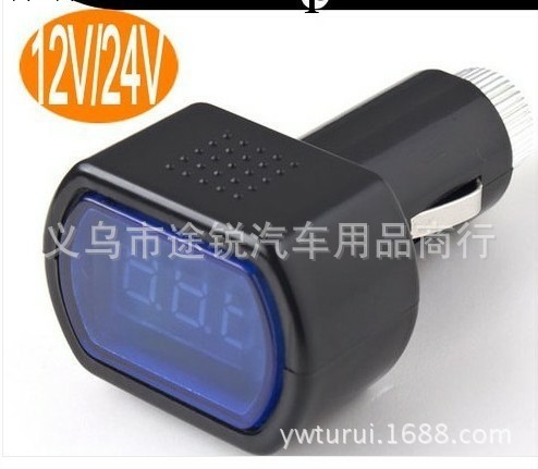 T083汽車用品 車用電壓表 數顯測電壓表 汽車/摩托車電壓檢測表工廠,批發,進口,代購