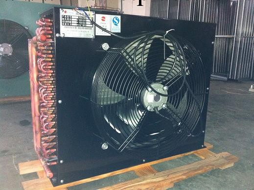 浙江紹興翹片式風冷冷凝器H型41平9.52管子單電機換熱器外轉子工廠,批發,進口,代購