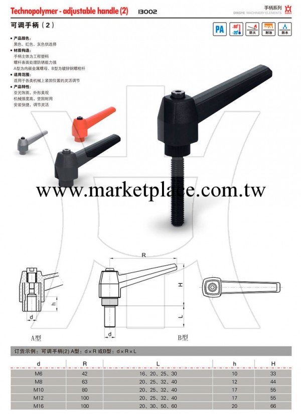 塑料手柄 批發供應 可調手柄工廠,批發,進口,代購