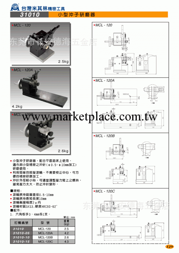 銷售 臺灣米其林MATCHLING 小型沖子研磨器工廠,批發,進口,代購