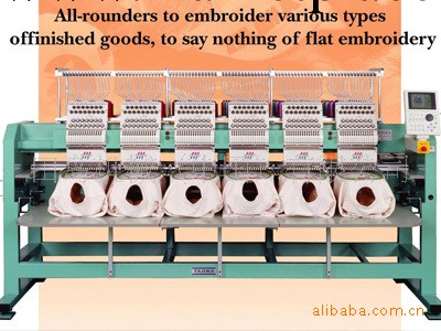 田島多頭式成衣電腦繡花機，適用於款多量少，多元化刺繡領域工廠,批發,進口,代購