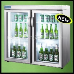 綠締飲料冷藏展示櫃  直冷 冷藏 雙門臺式吧臺展示櫃批發・進口・工廠・代買・代購
