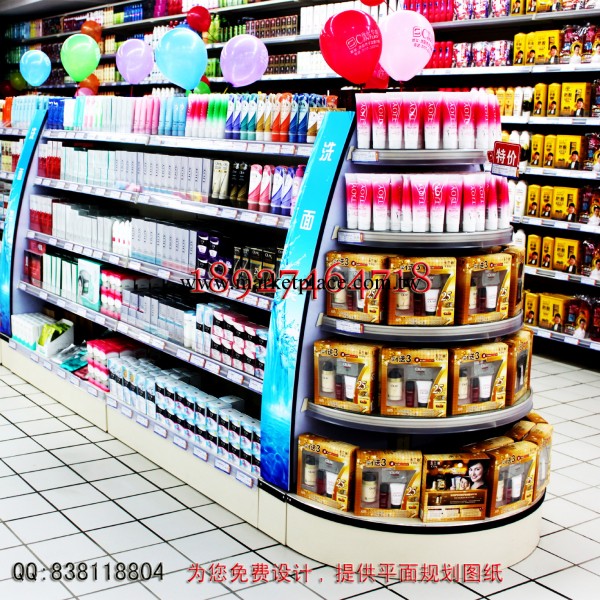 【廠傢新款】 榆林超市化妝品貨架批發 化妝品展櫃出廠價直銷工廠,批發,進口,代購