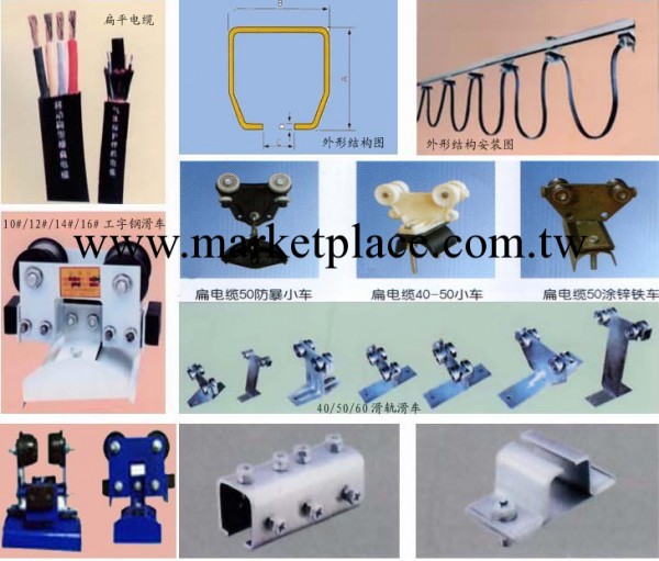HXDL-40，C型鋼電纜懸掛裝置,40*40異型鋼、電纜滑線.含配件工廠,批發,進口,代購