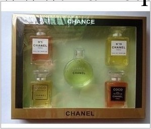 最新款香-奈經典香水Q版組合五件套7.5ml×5 五件套香水工廠,批發,進口,代購
