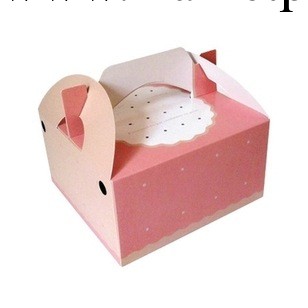 8寸粉色圓點手提芝士蛋糕盒 韓式粉色 [402074]工廠,批發,進口,代購