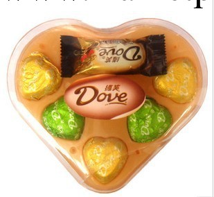 【NEW】心形六粒喜糖盒 德芙六粒組合裝巧克力心形糖果盒批發工廠,批發,進口,代購