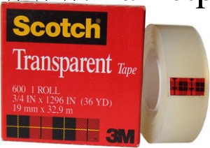正品 3M思高Scotch 3M 600 高級透明測試膠帶 寬12.7mm*長32.9m工廠,批發,進口,代購