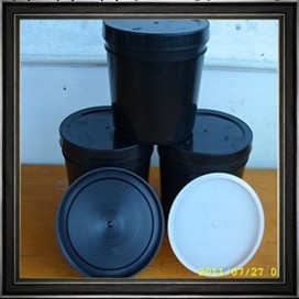 1L黑色大口化工油墨、塗料、潤滑脂罐塑料罐，煙臺西格特 包裝瓶工廠,批發,進口,代購