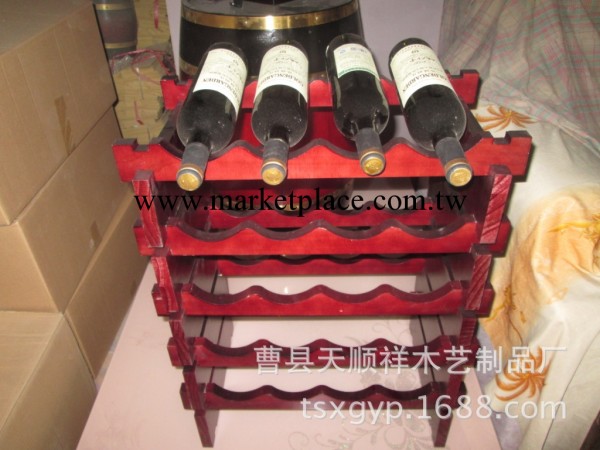 天順祥熱銷2014最新精品自安裝木制紅酒架工廠,批發,進口,代購