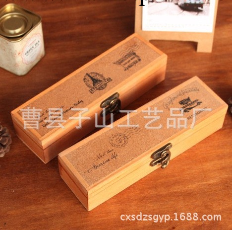 木制文具盒 韓國文具盒 懷舊復古木制筆盒 學生鉛筆盒工廠,批發,進口,代購