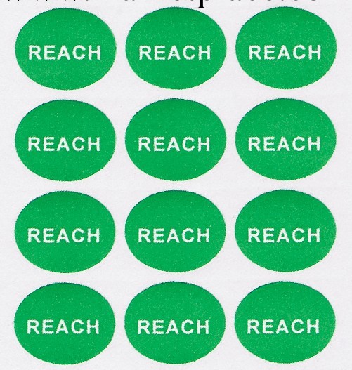 REACH綠色環保標不乾膠/標簽/橢圓形英文白字/環保標簽 2.2*1.8cm工廠,批發,進口,代購