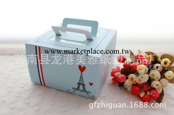 韓網同款 淡藍法式風情Mini Caka6寸蛋糕盒 芝士蛋糕盒 西點盒工廠,批發,進口,代購