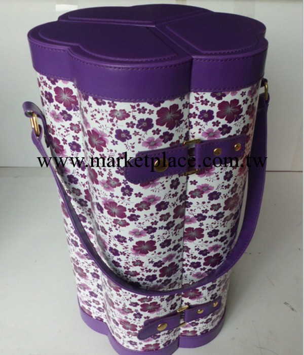 定制紫色花俏手提禮品包裝箱工廠,批發,進口,代購